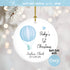 Hot Air Balloon Baby Boy Ornament