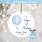 Hot Air Balloon Baby Girl Ornament