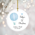 Hot Air Balloon Baby Boy Ornament