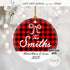 Buffalo Plaid Family Ornament