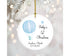 Hot Air Balloon Baby Girl Ornament