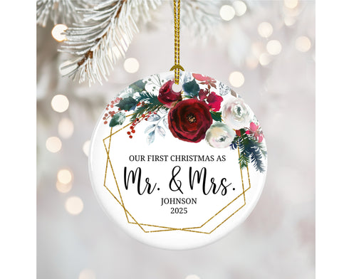 Mr & Mrs Red Floral