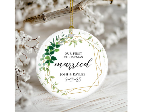 Eucalyptus Gold Frame Married