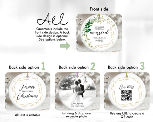 Eucalyptus Gold Frame Married