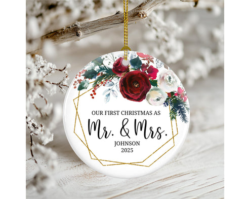 Mr & Mrs Red Floral