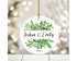Evergreen & Holly Couples Ornament