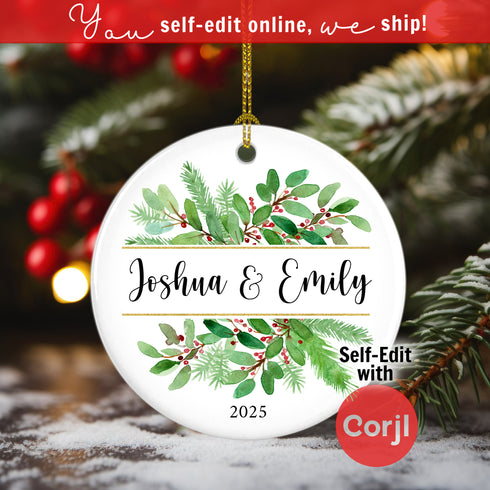 Eucalyptus Engagement Ornament