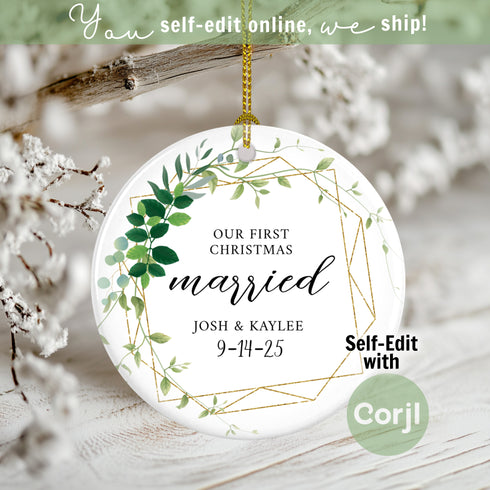 Eucalyptus Gold Frame Married