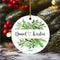 Evergreen & Holly Couples Ornament